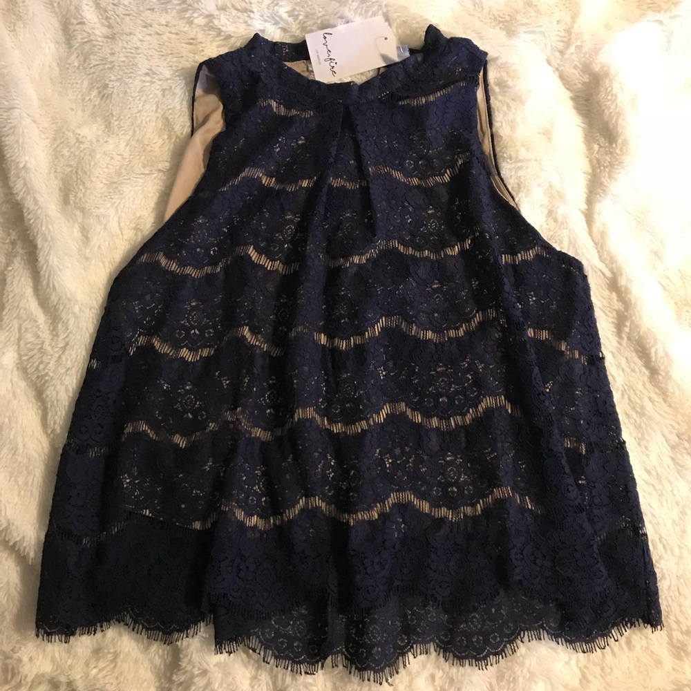 Love, Fire Lace Top